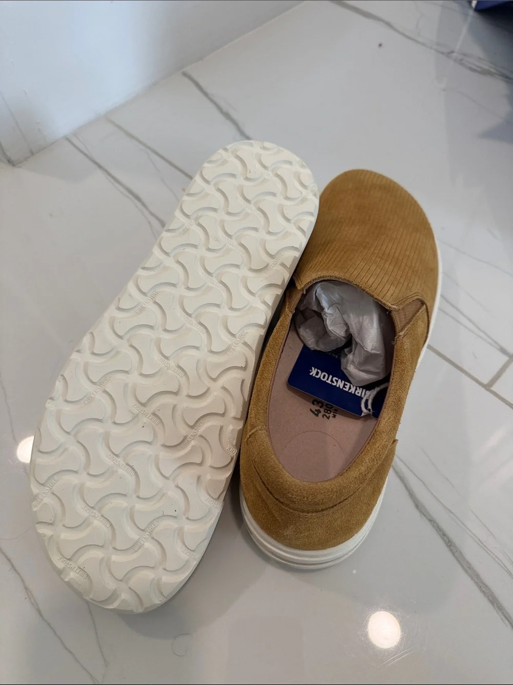 Birkenstock Men's Slip-On Loafer in Mustard